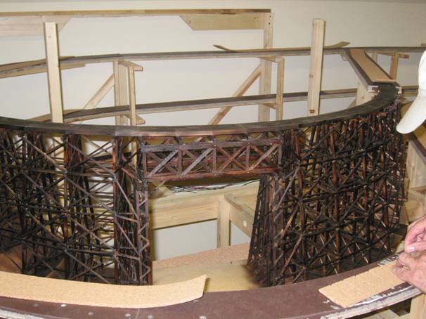 Trestle #1 - Stained and in place